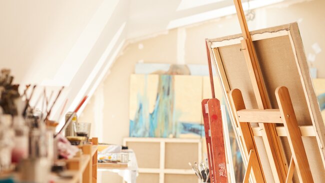 Attics art studio example