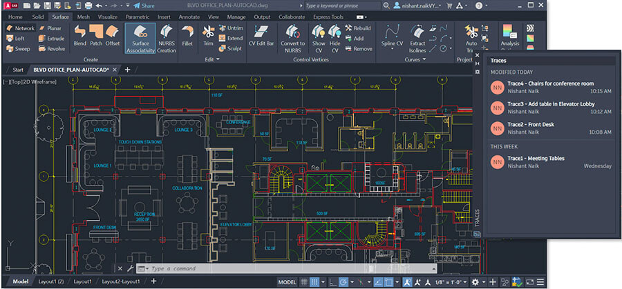 AutoCAD UI