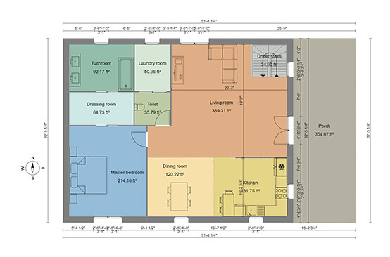 2D Floor Plan example