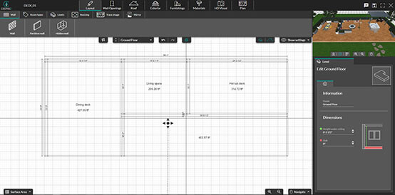 UI shot Draw or Import a Deck Layout