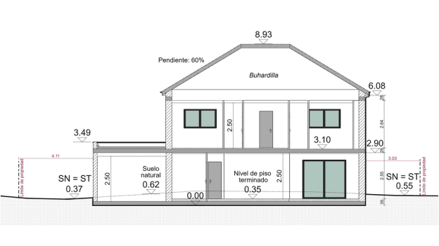 plano de corte creado con Cedreo