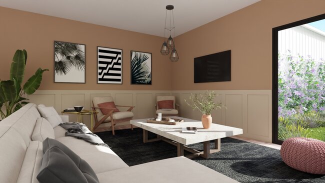 two tone wall example