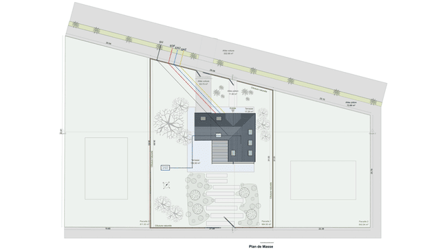 plan de masse créé avec Cedreo