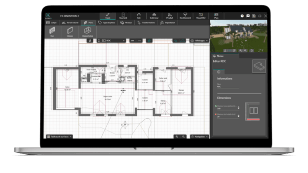 etape tracé de plan de maison