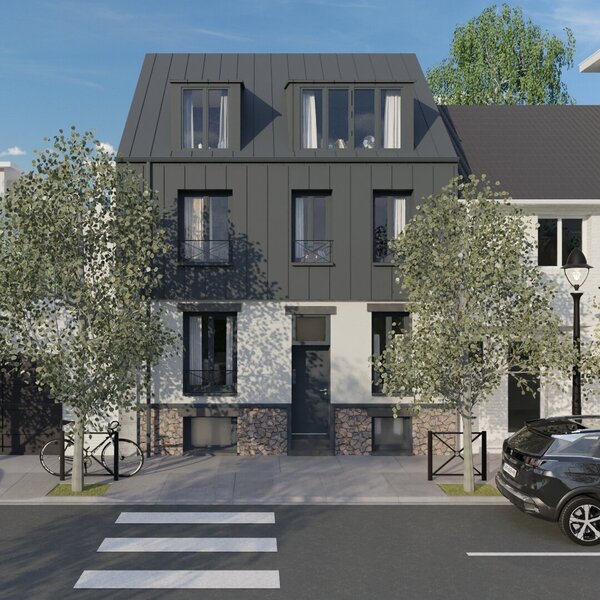 rénovation et surélévation maison de ville en 3D faite avec le logiciel cedreo