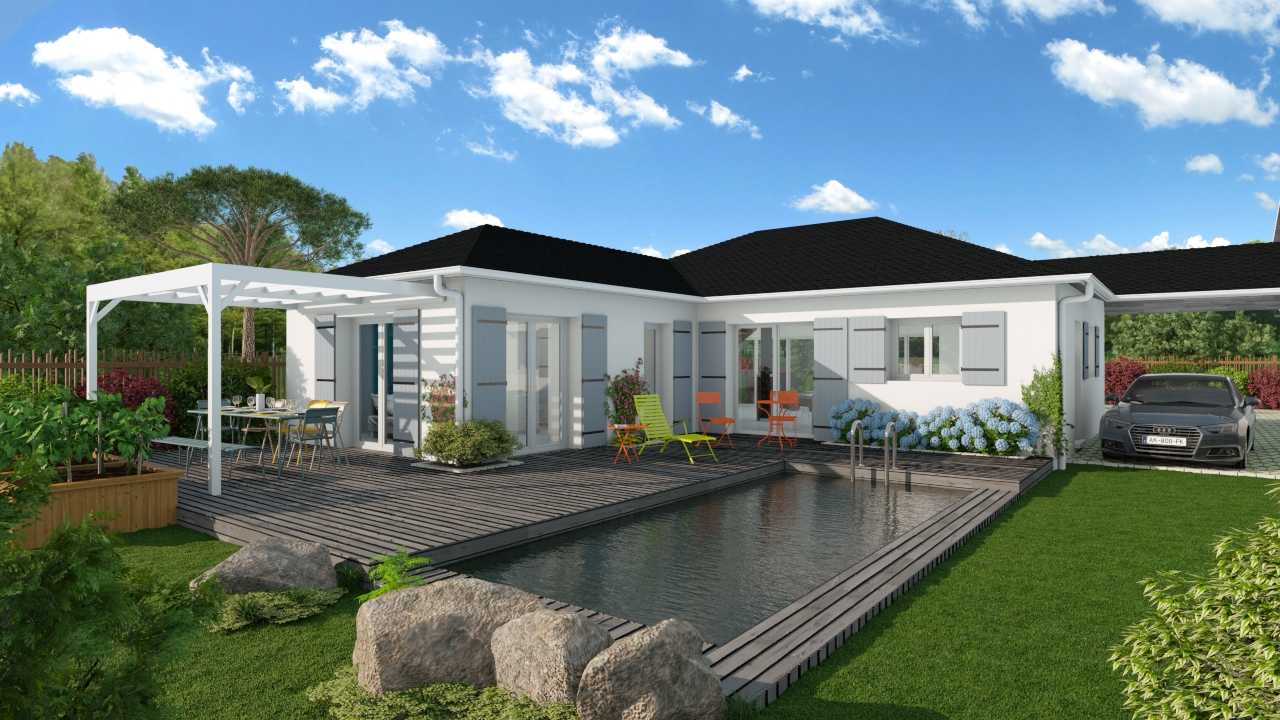 perspective 3D maison constructeur bretagne