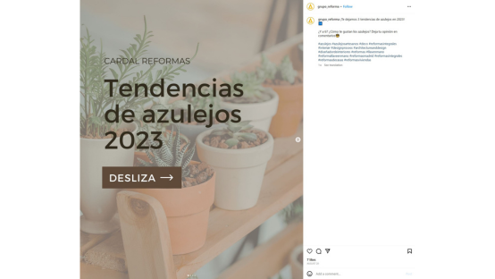 instagram posts tendencias 2023 de un disenador de interiores