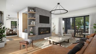 living room rendering created with Cedreo