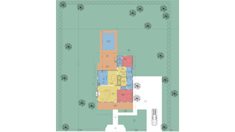 2D landscape plan made with Cedreo