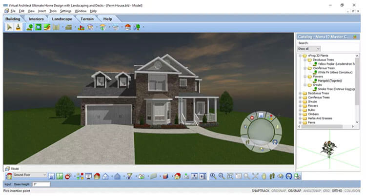 UI shot Virtual Architect Ultimate