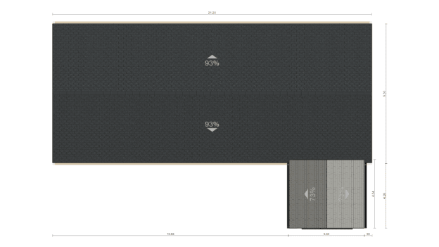 Roof plan generated with Cedreo