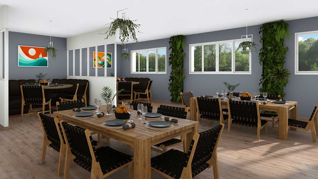 restaurant dining area