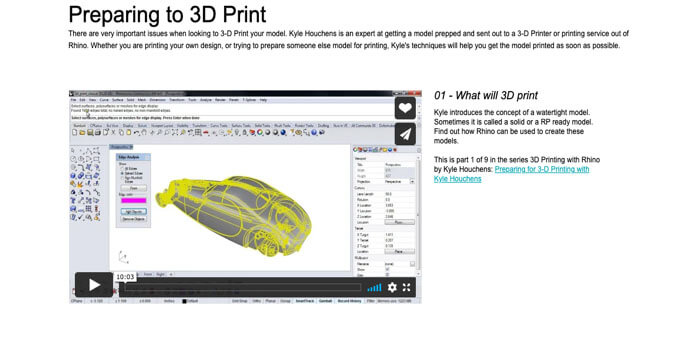 Rhino 3D home page screenshot