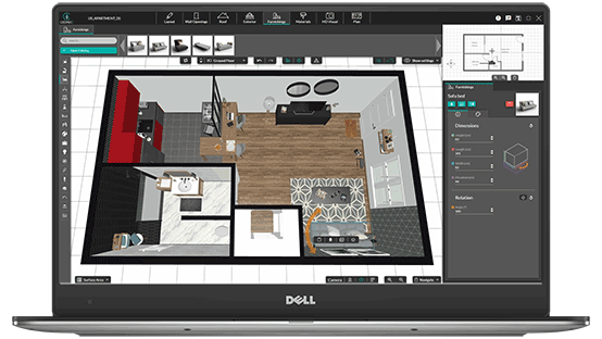 Design studio apartment with floor plan creator