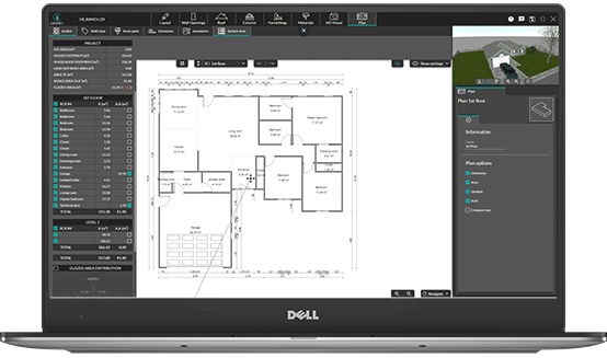 UI shot Cedreo total area