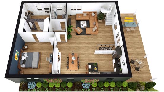 3D Floor Plan example