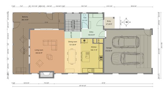 ground floor plan of a house