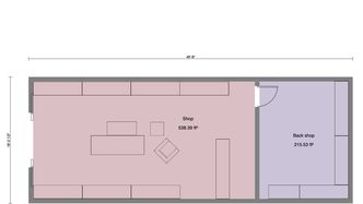 Retail building floor plans made with Cedreo