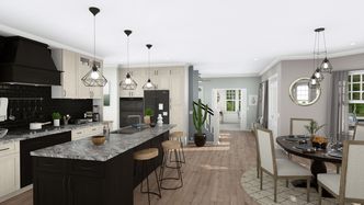 Kitchen Floor Plan with Island