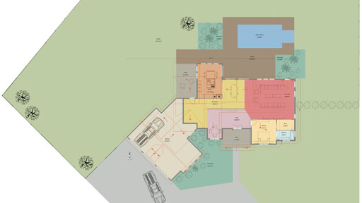 3D floor plan designed with Cedreo