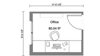 small office floor plan closed