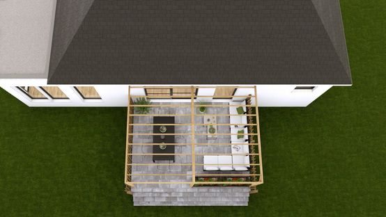 Concrete Patio Design designed with Cedreo