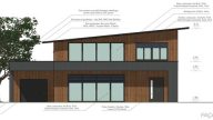 Plan de façade maison bois