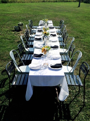 Outside table event design